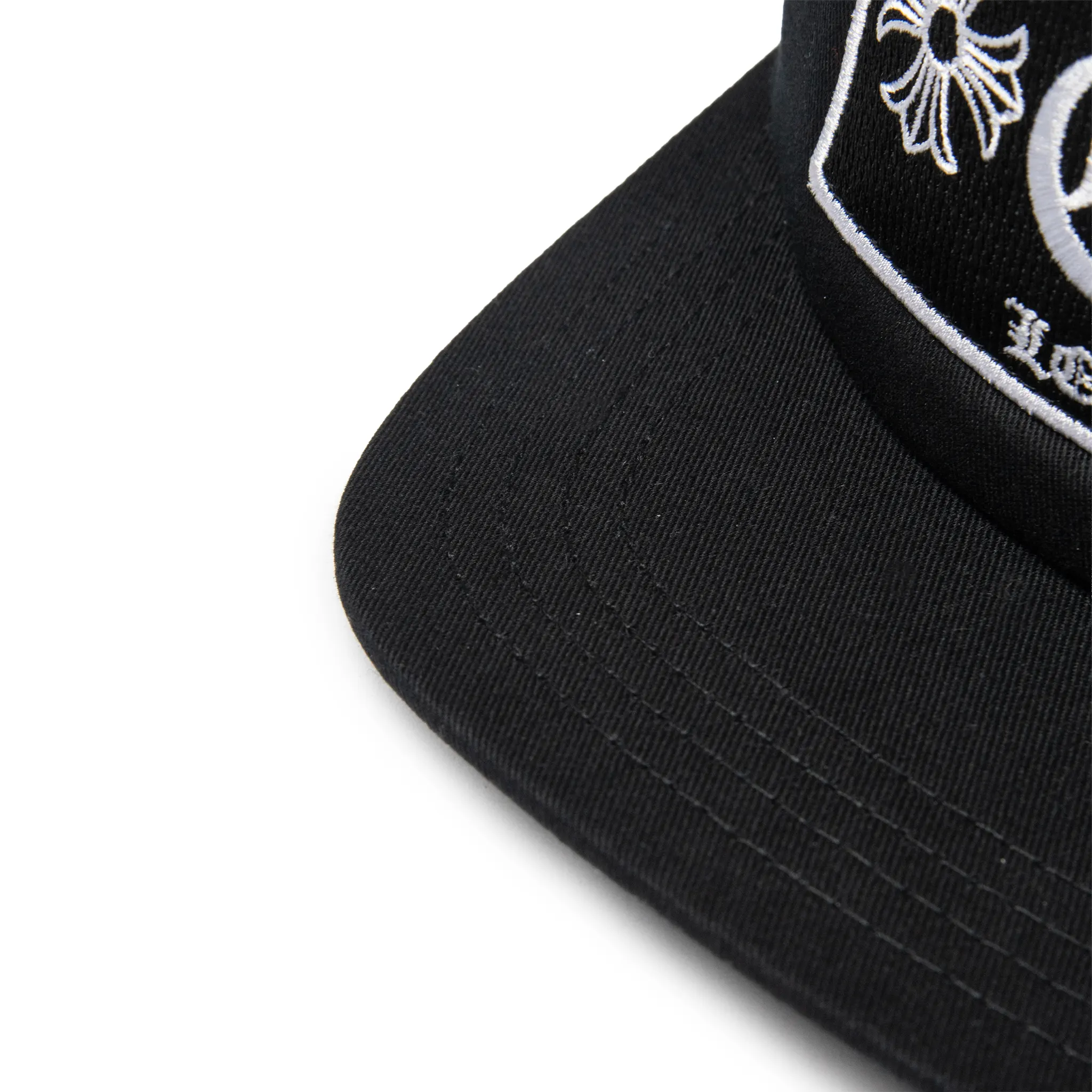 Trucker Detailed View of Chrome Hearts CH London Black Trucker Cap
